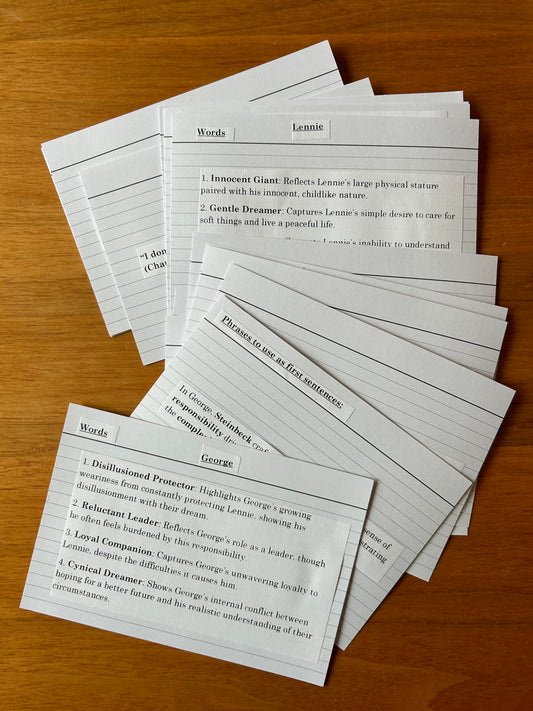 English Literature GCSE Flashcards